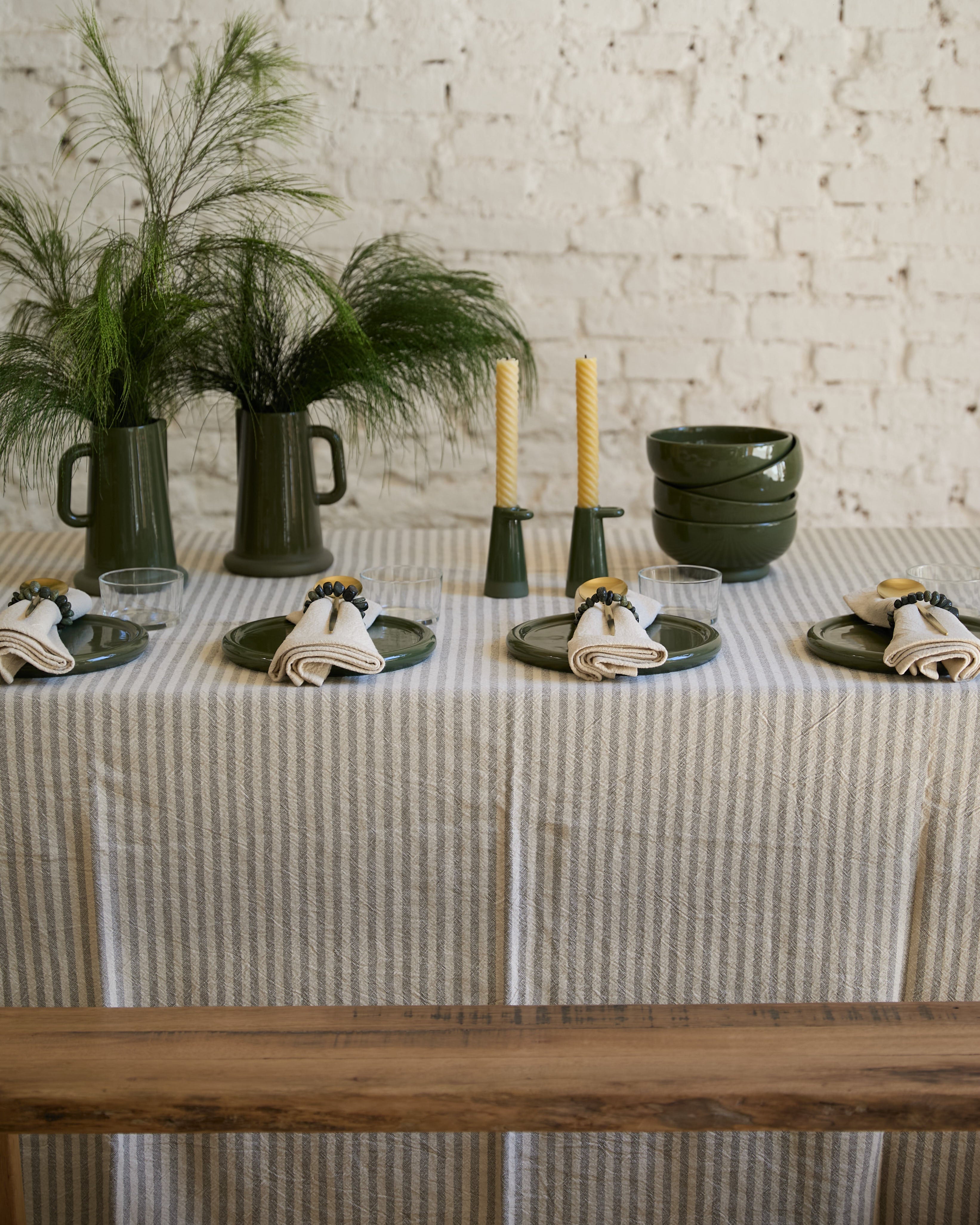 Mantel Rayado Tostado