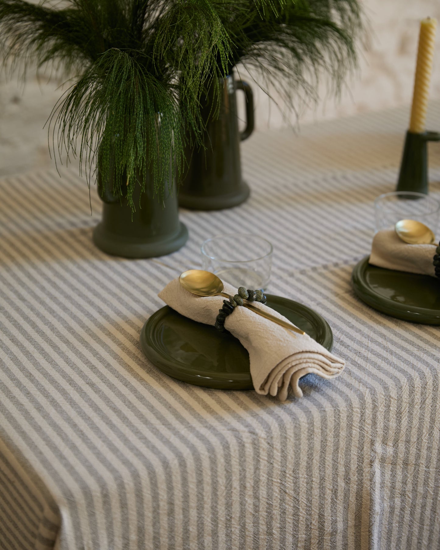 Mantel Rayado Tostado