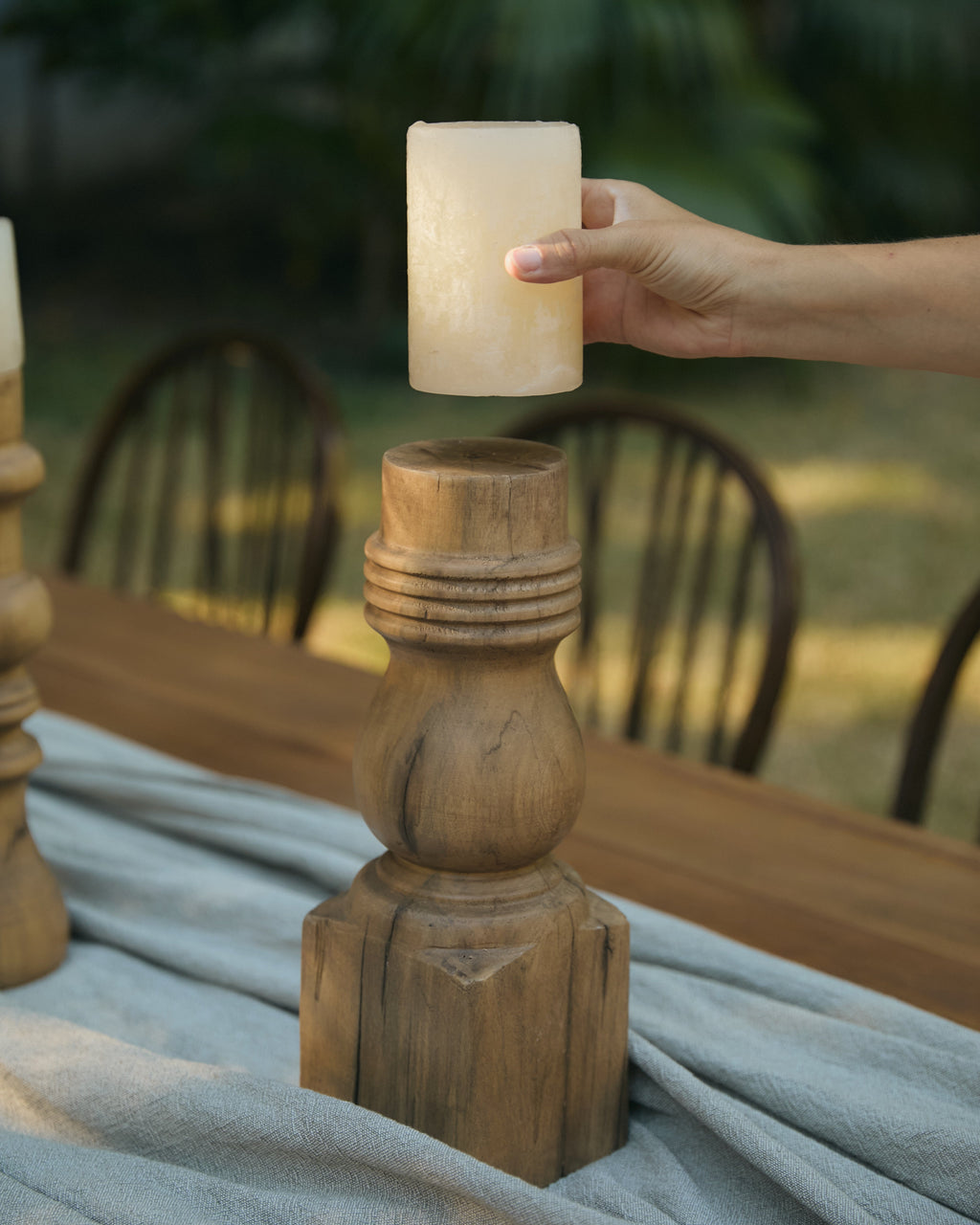 Candelabro Torneado